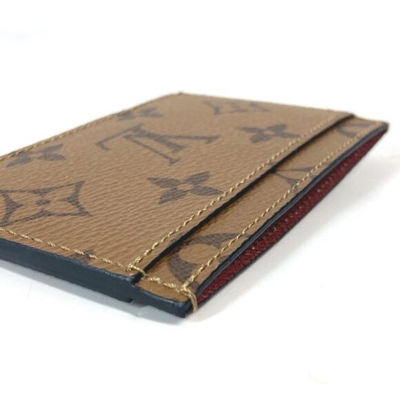 LOUIS VUITTON M83691 Monogram reverse Card Case Porte Cult-Simple Holder Unused - Picture 7 of 13